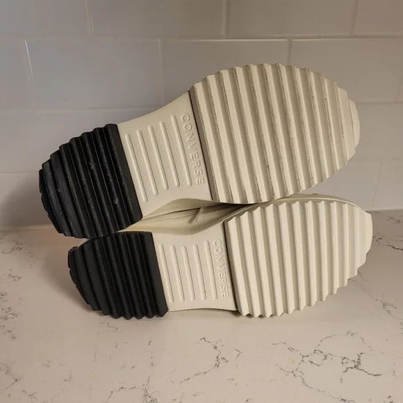 Converse Run Star Hi Zip Platform "Washed Florals" Egret/White/Black - Picture 7 of 8